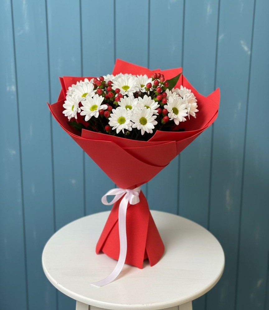 Букет цветов из: Хризантемы в Белушью Губу