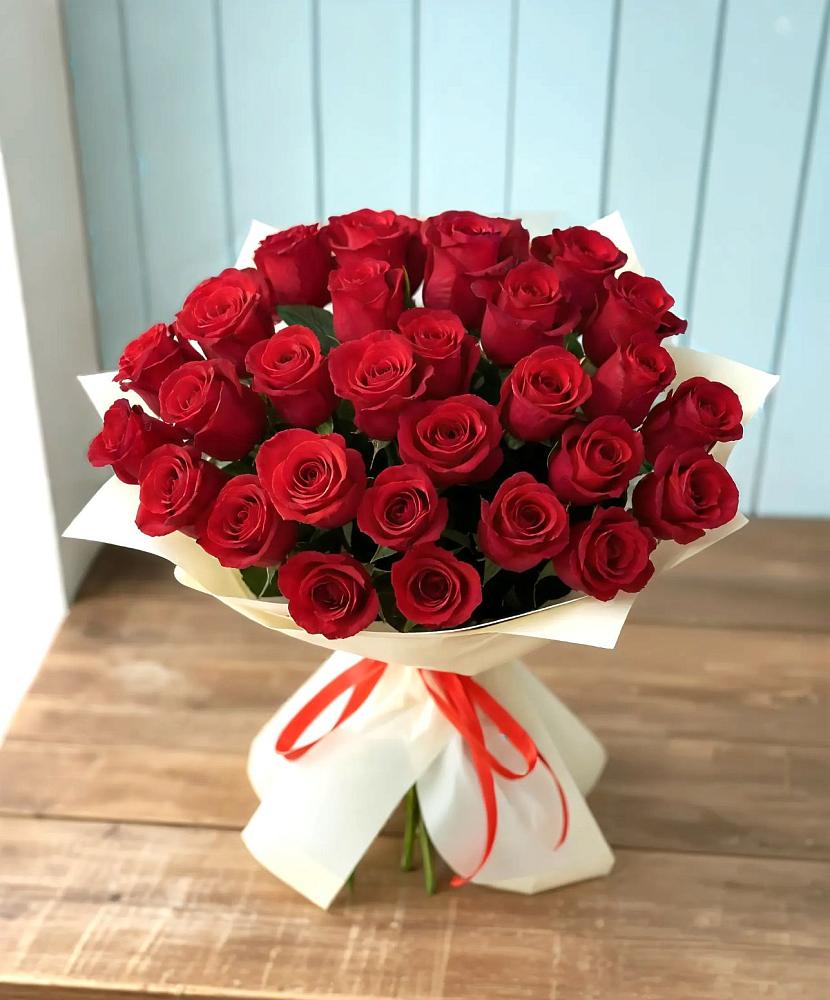Букет 29 Красных роз в Белушью Губу