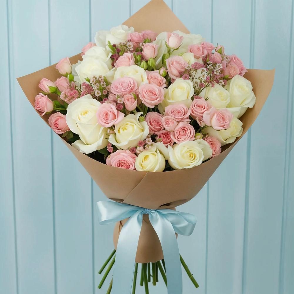 Букет цветов из: Розы в Белушью Губу