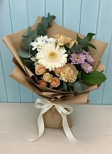 Букет цветов из:  Герберы и Хризантемы #REPLACE_PRED# Белушью Губу