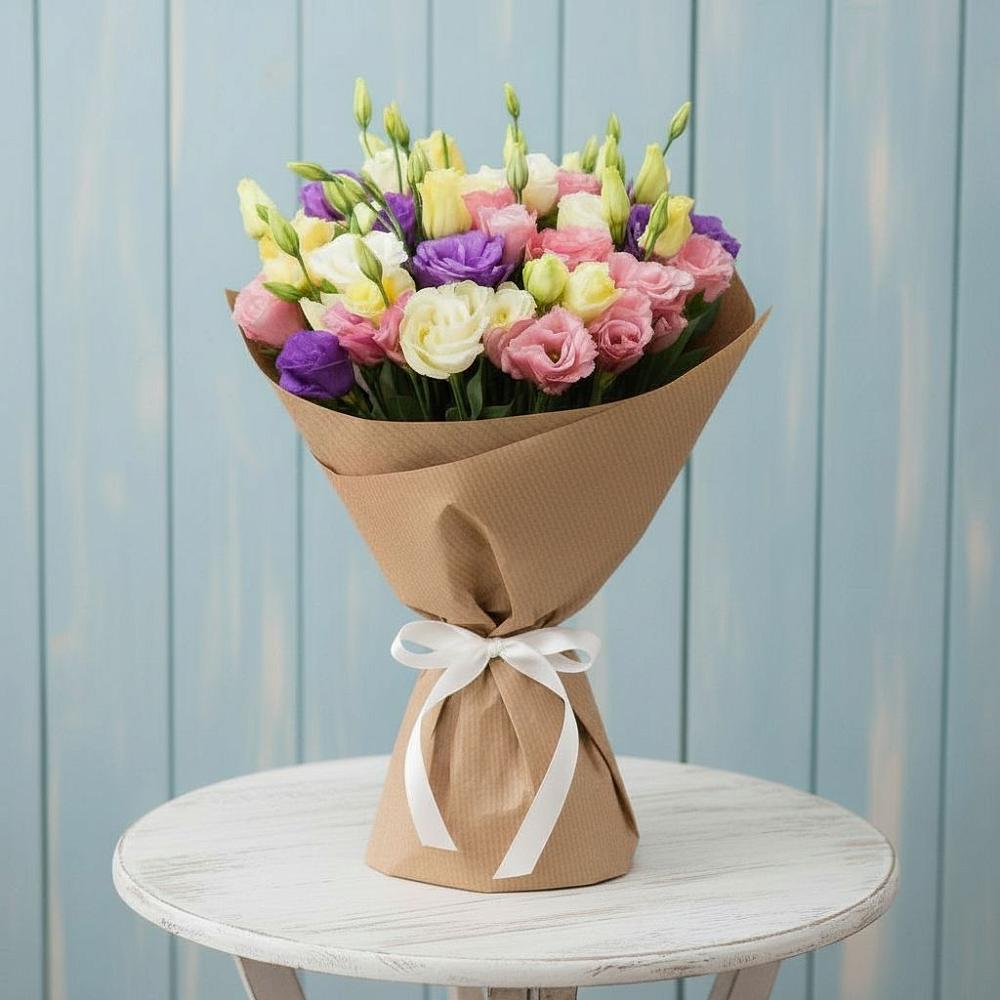 Букет цветов из: Лизиантусы в Белушью Губу