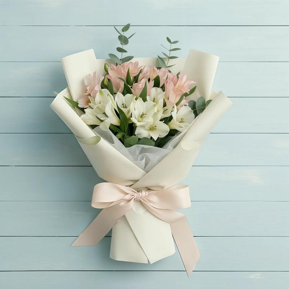 Букет цветов из: Альстромерии в Белушью Губу