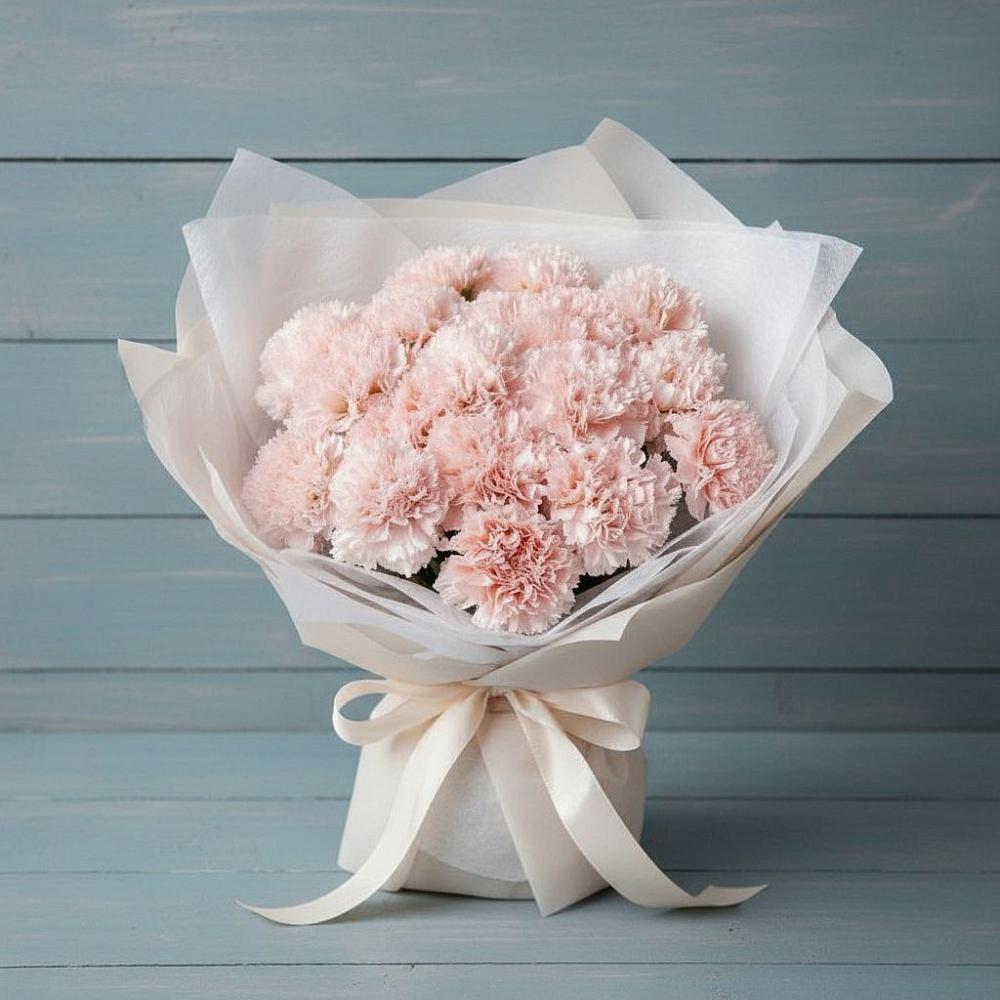 Букет цветов из: Гвоздики в Белушью Губу