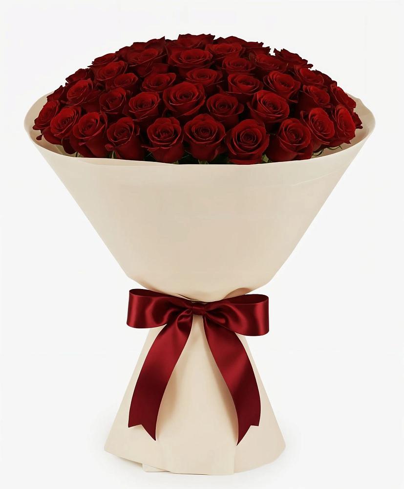 Букет 101 Бордовая роза Блэк Бакарра в Белушью Губу