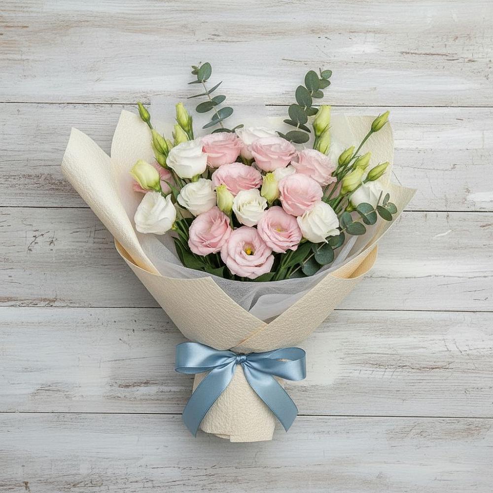 Букет цветов из: Лизиантусы в Белушью Губу